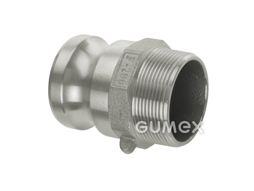 KAMLOK vsuvka DN15, vonkajší závit BSPT 1/2", 10bar, -30°C/+90°C, hliník